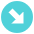 Down Right Arrow Emoji from EmojiTwo Colors Set