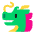 Dragon Face Flat Emoji from Fluent Emoji Flat Set