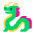 Dragon Flat Emoji from Fluent Emoji Flat Set