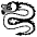 Dragon Emoji from EmojiTwo Black Set
