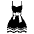 Dress Emoji from EmojiTwo Black Set