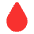 Drop Of Blood Flat Emoji from Fluent Emoji Flat Set