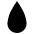 Droplet Emoji from EmojiTwo Black Set