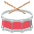 Drum Emoji from EmojiTwo Colors Set