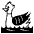 Duck Emoji from EmojiTwo Black Set