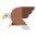 Eagle Flat Emoji from Fluent Emoji Flat Set