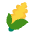 Ear Of Corn Flat Emoji from Fluent Emoji Flat Set