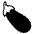 Eggplant Emoji from EmojiTwo Black Set