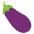 Eggplant Emoji from EmojiTwo Colors Set