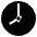 Eight O’clock Emoji from EmojiTwo Black Set