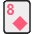 Eight Of Diamonds Emoji from EmojiTwo Colors Set