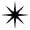 Eight Pointed Star Emoji from EmojiTwo Black Set