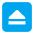 Eject Button Flat Emoji from Fluent Emoji Flat Set