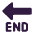 End Arrow Flat Emoji from Fluent Emoji Flat Set