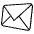 Envelope Emoji from EmojiTwo Black Set