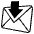 Envelope With Arrow Emoji from EmojiTwo Black Set