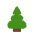 Evergreen Tree Flat Emoji from Fluent Emoji Flat Set