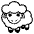 Ewe Emoji from EmojiTwo Black Set
