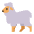 Ewe Flat Emoji from Fluent Emoji Flat Set