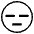 Expressionless Face Emoji from EmojiTwo Black Set