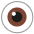 Eye Flat Emoji from Fluent Emoji Flat Set