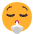Face Exhaling Flat Emoji from Fluent Emoji Flat Set