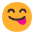 Face Savoring Food Flat Emoji from Fluent Emoji Flat Set