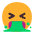 Face Vomiting Flat Emoji from Fluent Emoji Flat Set