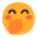 Face With Hand Over Mouth Flat Emoji from Fluent Emoji Flat Set