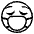 Face With Medical Mask Emoji from EmojiTwo Black Set