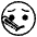 Face With Thermometer Emoji from EmojiTwo Black Set