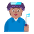 Factory Worker Flat Medium Emoji from Fluent Emoji Flat Set