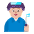 Factory Worker Flat Medium Light Emoji from Fluent Emoji Flat Set