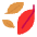 Fallen Leaf Flat Emoji from Fluent Emoji Flat Set