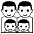 Family Manmanboyboy Emoji from EmojiTwo Black Set