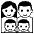Family Manwomanboyboy Emoji from EmojiTwo Black Set
