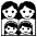 Family Womanwomangirlgirl Emoji from EmojiTwo Black Set