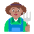 Farmer Flat Medium Emoji from Fluent Emoji Flat Set