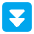 Fast Down Button Flat Emoji from Fluent Emoji Flat Set