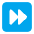 Fast Forward Button Flat Emoji from Fluent Emoji Flat Set
