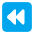 Fast Reverse Button Flat Emoji from Fluent Emoji Flat Set