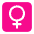 Female Sign Flat Emoji from Fluent Emoji Flat Set