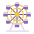 Ferris Wheel Flat Emoji from Fluent Emoji Flat Set