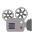 Film Projector Flat Emoji from Fluent Emoji Flat Set