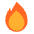 Fire Flat Emoji from Fluent Emoji Flat Set