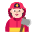 Firefighter Flat Light Emoji from Fluent Emoji Flat Set