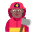 Firefighter Flat Medium Dark Emoji from Fluent Emoji Flat Set