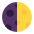 First Quarter Moon Flat Emoji from Fluent Emoji Flat Set