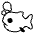 Fish Emoji from EmojiTwo Black Set