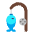 Fishing Pole Flat Emoji from Fluent Emoji Flat Set